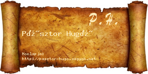 Pásztor Hugó névjegykártya